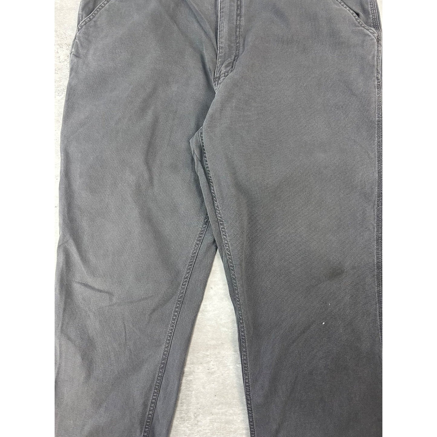 Carhartt Relaxed Fit Canvas Workwear Five Pocket Pants Size 39 Gray