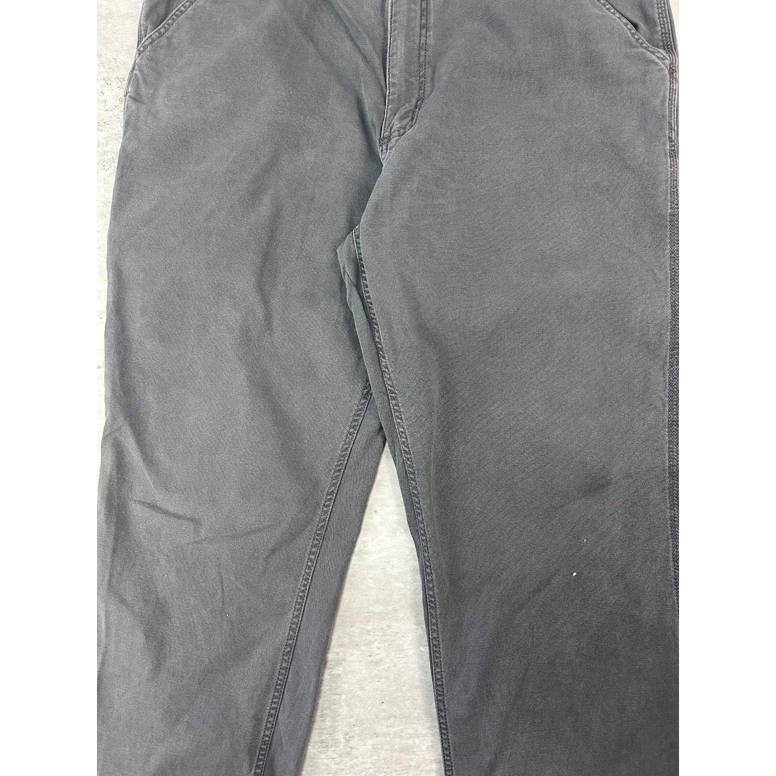 Carhartt Relaxed Fit Canvas Workwear Five Pocket Pants Size 39 Gray
