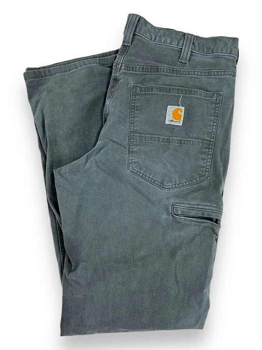 Carhartt Canvas Workwear Five Pocket Relaxed Fit Pants Size 32 Gray