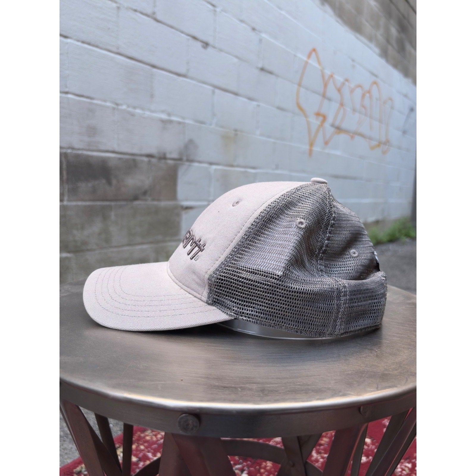 Carhartt Embroidered Logo Mesh Panel Workwear Snapback Hat OSFA