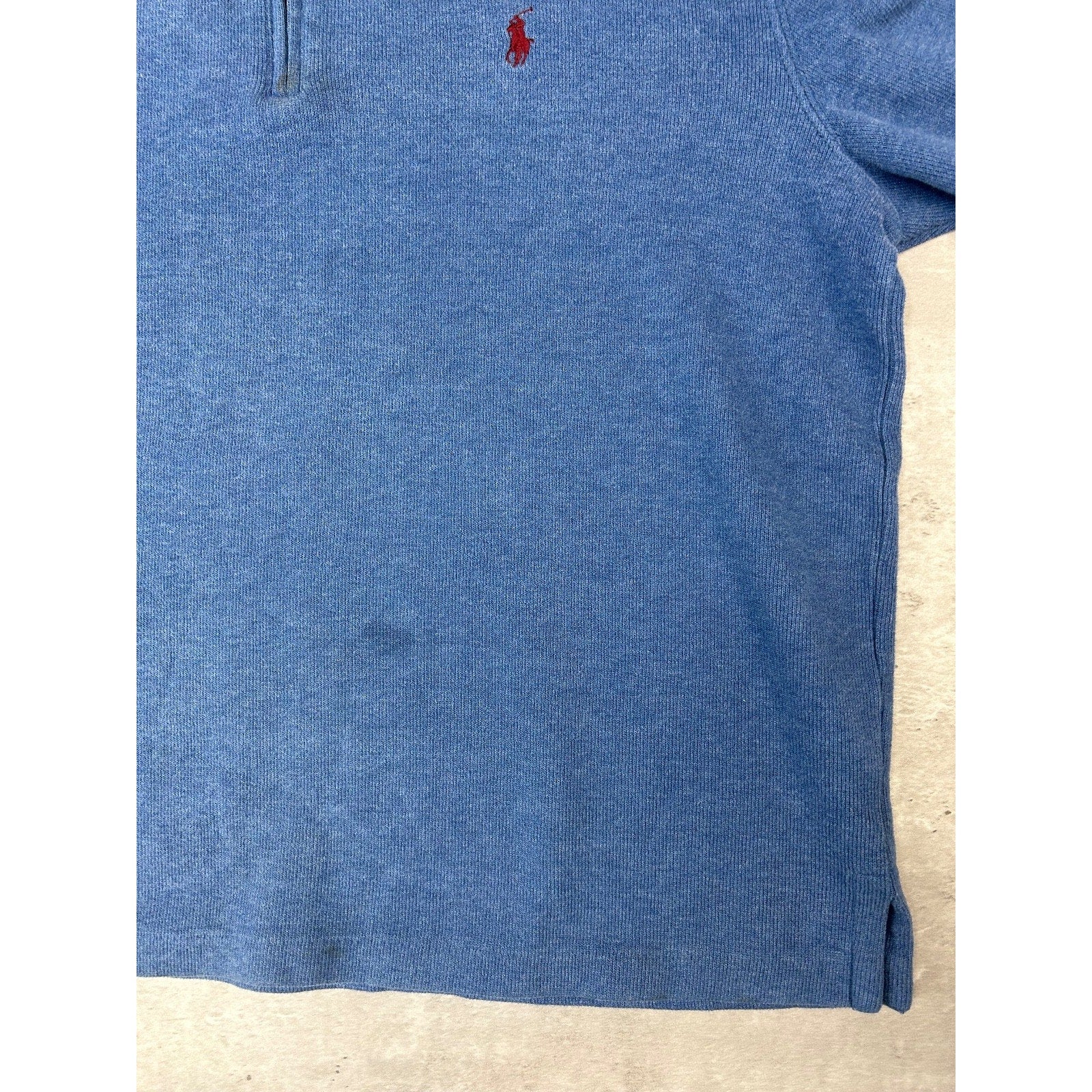 Vintage Polo Ralph Lauren Embroidered Pony 1/4 Zip Sweatshirt Size Large
