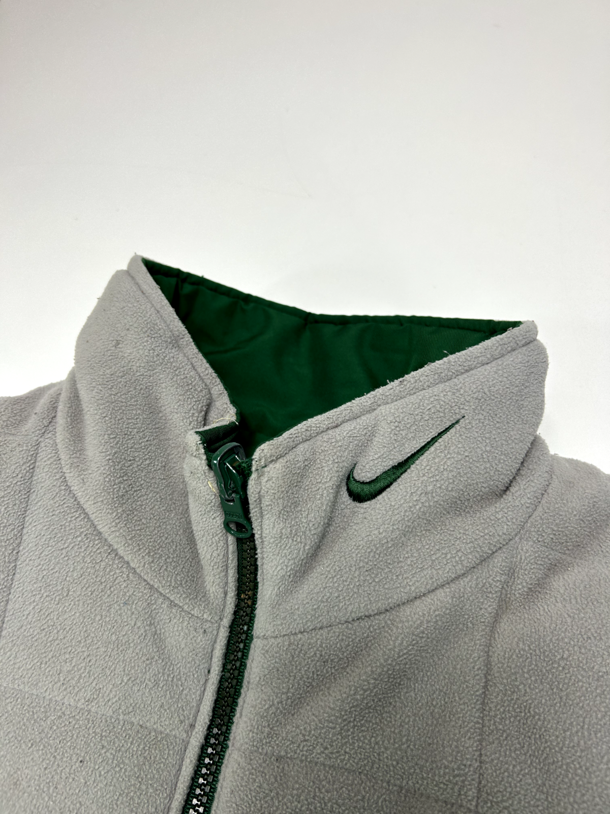 Vintage Michigan State Spartans NCAA Nike Reversible Quilted Jacket Size Small