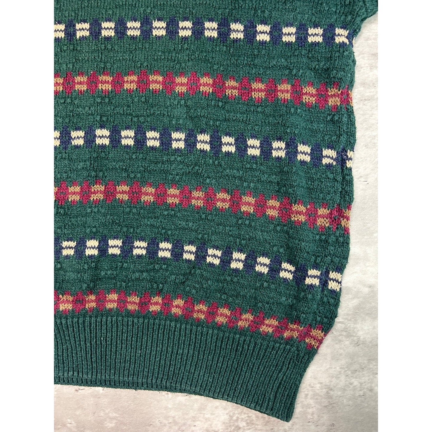 Vintage 90s American Eagle Abstract Striped Pullover Knit Sweater Size XL