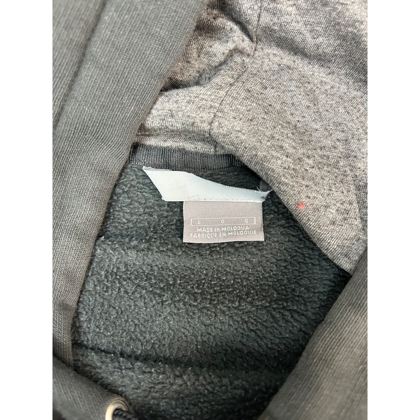 Vintage Nike Embroidered Mini Swoosh Hooded Sweatshirt Size Large Black