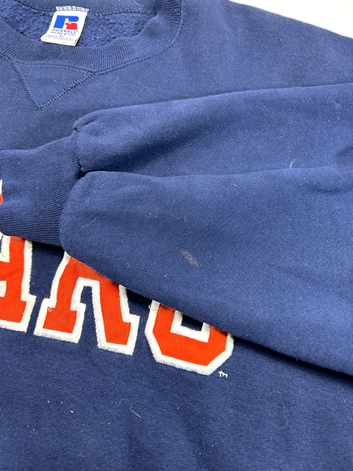 Vintage 90s Chicago Bears NFL Embroidered Spellout Football Sweatshirt Size XL