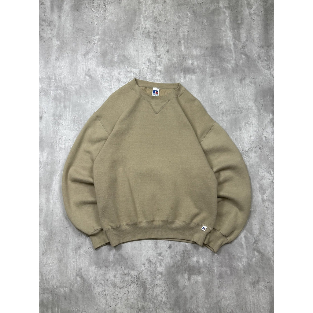 Vintage Black Russell Athletics Earth Tone Sweatshirt Size Medium