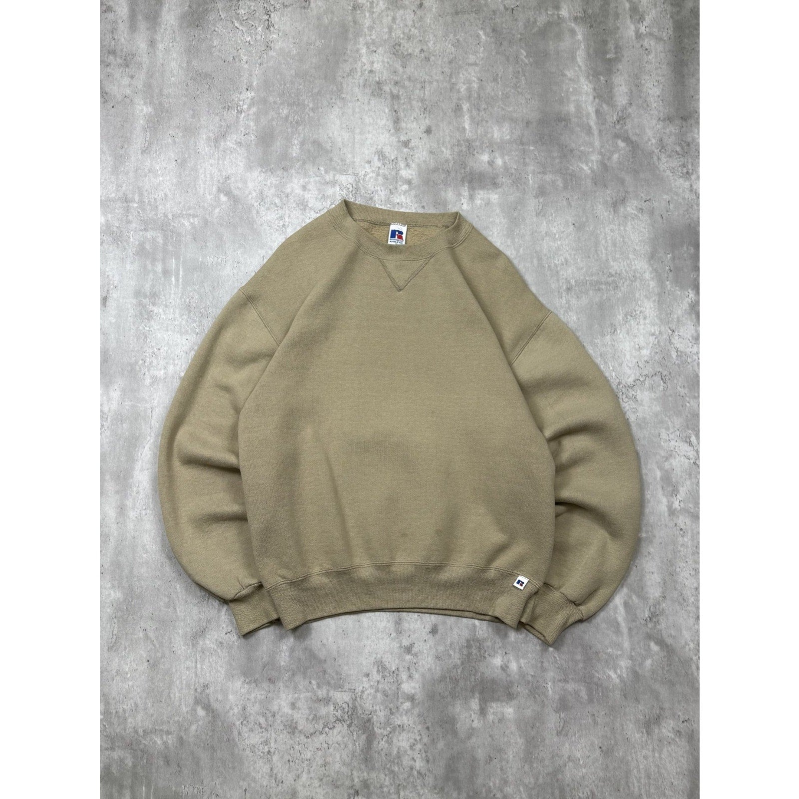 Vintage Black Russell Athletics Earth Tone Sweatshirt Size Medium