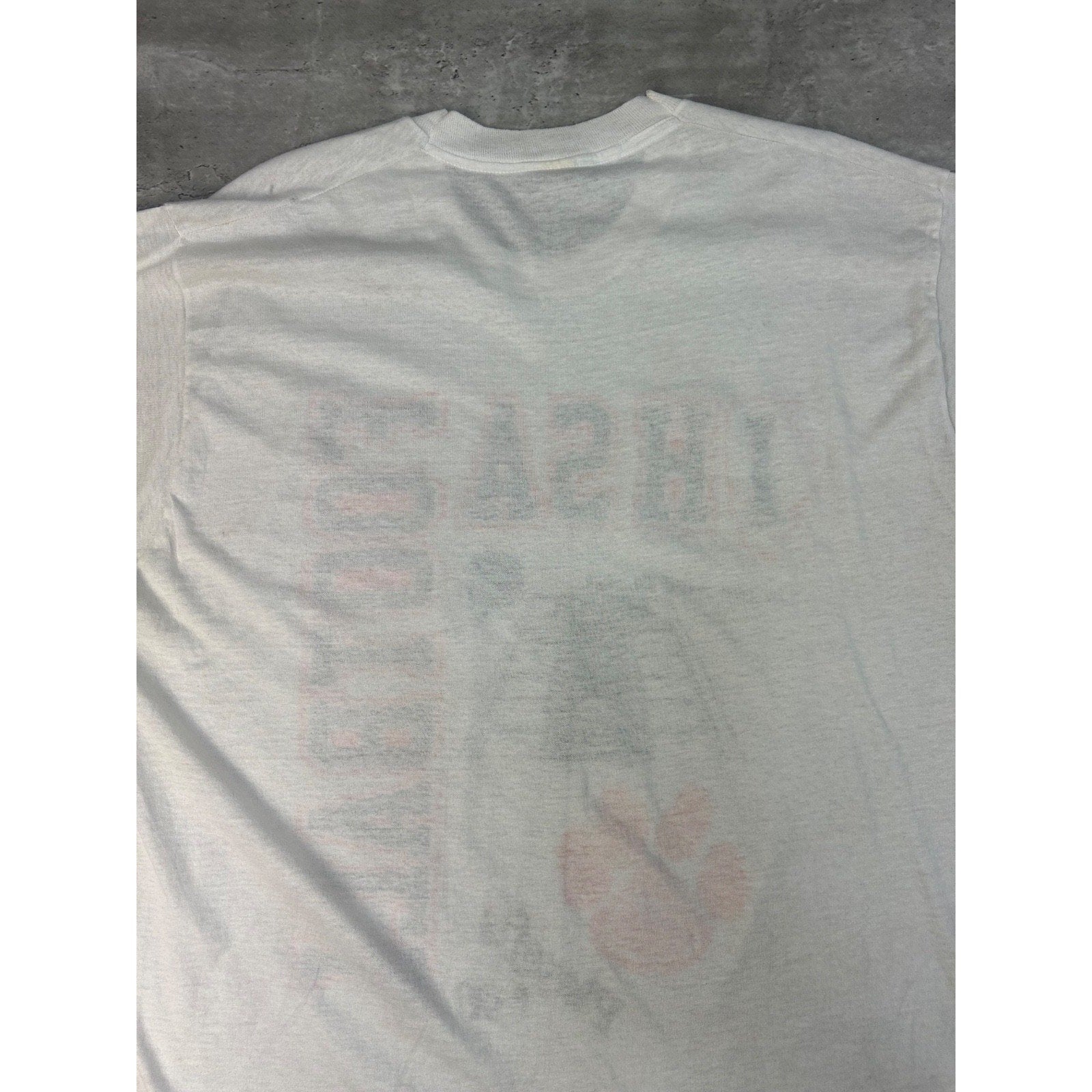 Vintage 1990 IHSA Football Playoffs Collegiate Spellout Graphic T-Shirt Size 2XL