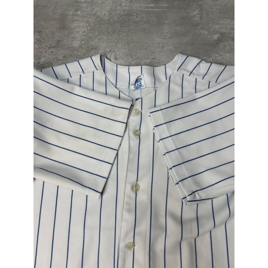 Vintage Mark Prior #22 Chicago Cubs MLB Stitched Pinstripe Jersey Size YOUTH M
