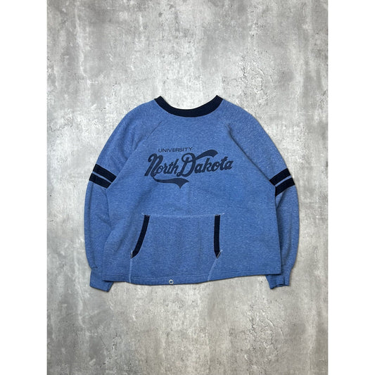 Vintage 1970s University Of North Dakota NCAA Two Tone Sweatshirt Size XL