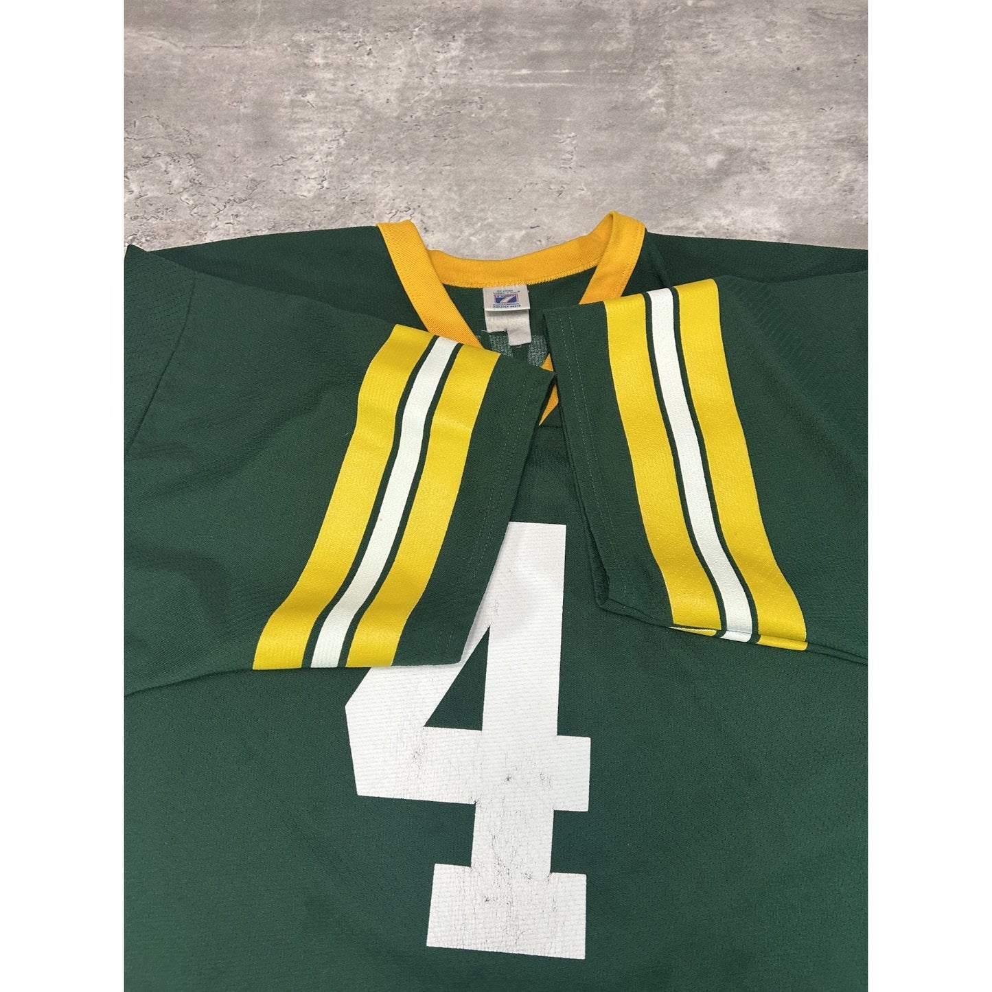 Vintage 90s Brett Favre #4 Green Bay Packers NFL Champion Football Jersey Sz 2XL