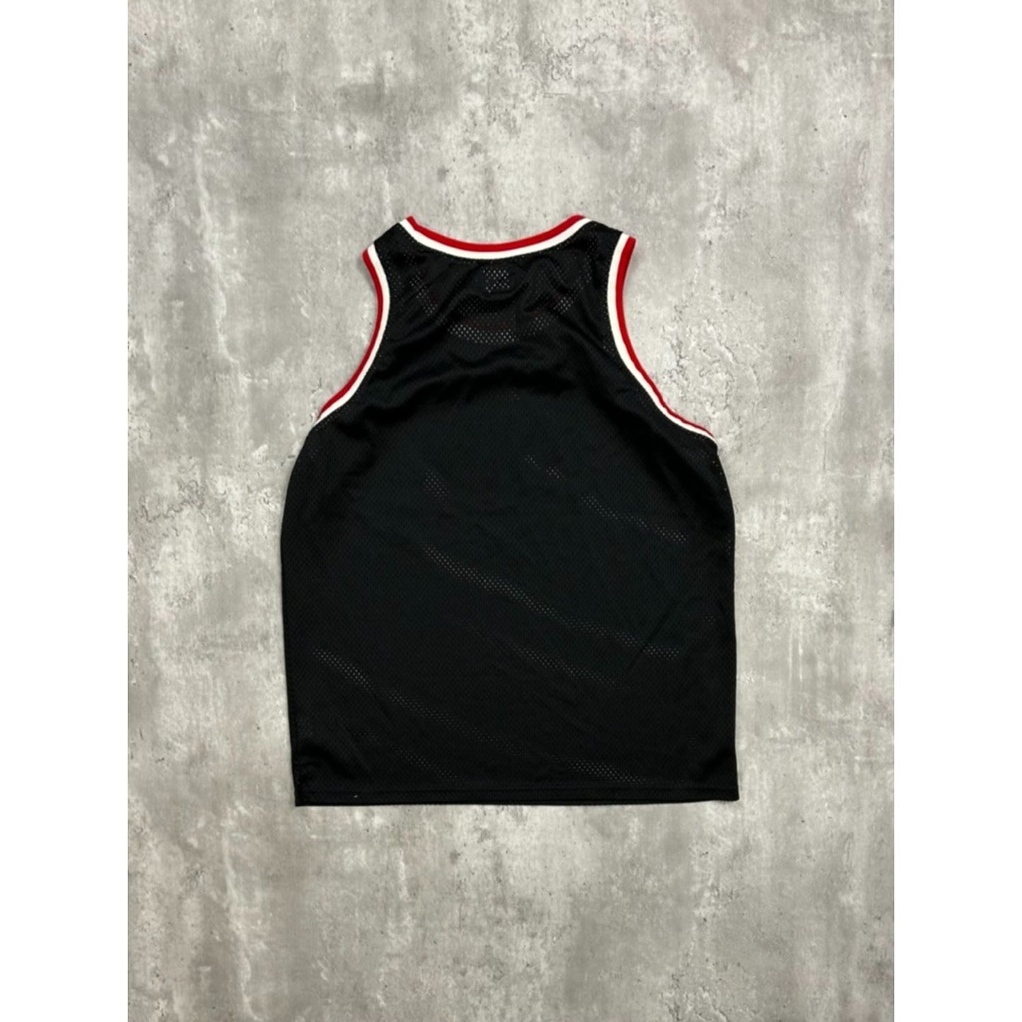 Stussy Classic Spellout Logo Basketball Jersey Size Large Black