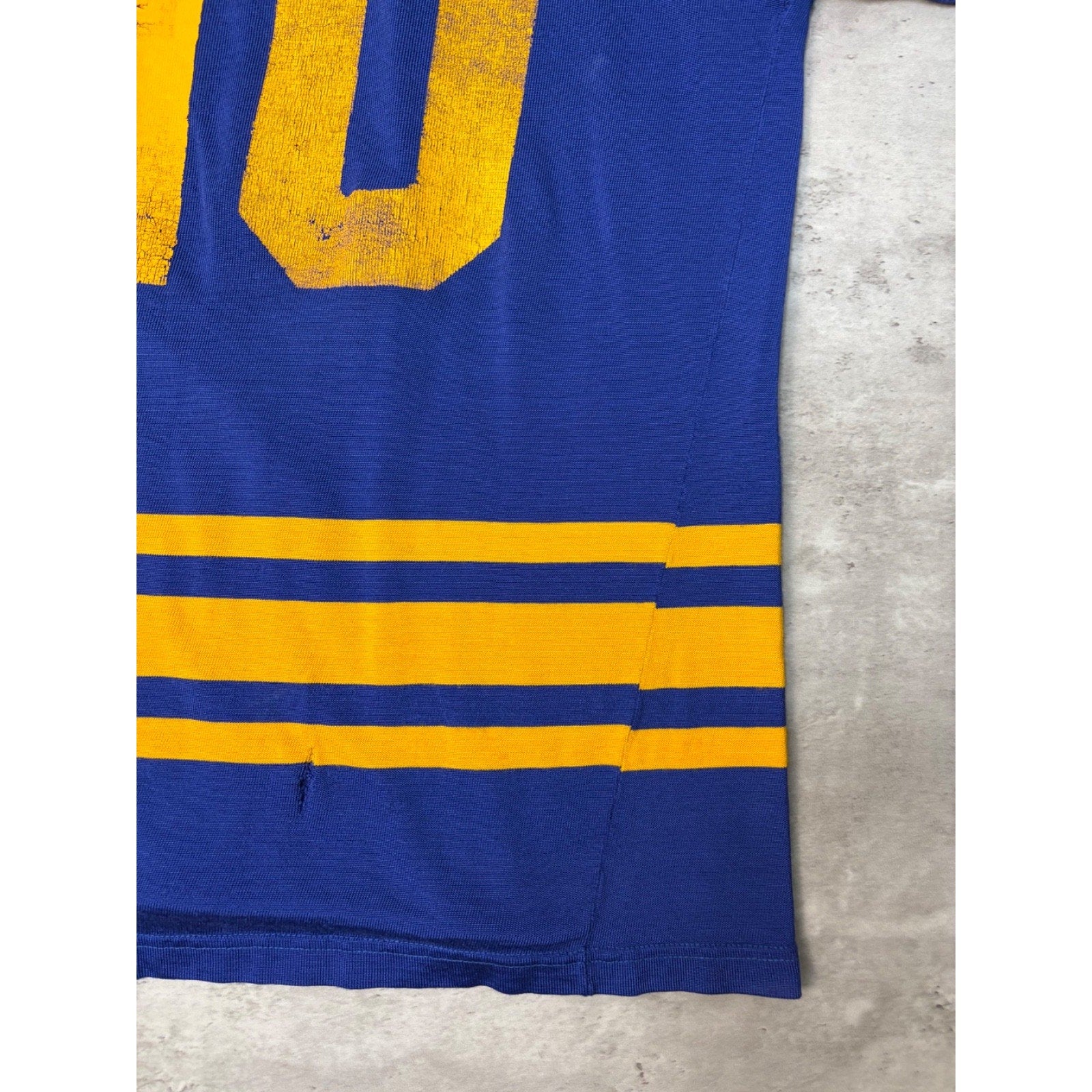 Vintage 70s/80s 69ers Stitched Two Tone Hockey Jersey Size XL