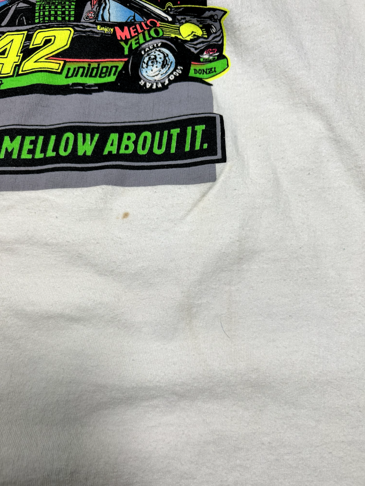 Vintage 1992 Kyle Petty #42 Mello Yello Nascar Racing T-Shirt Size Large 90s