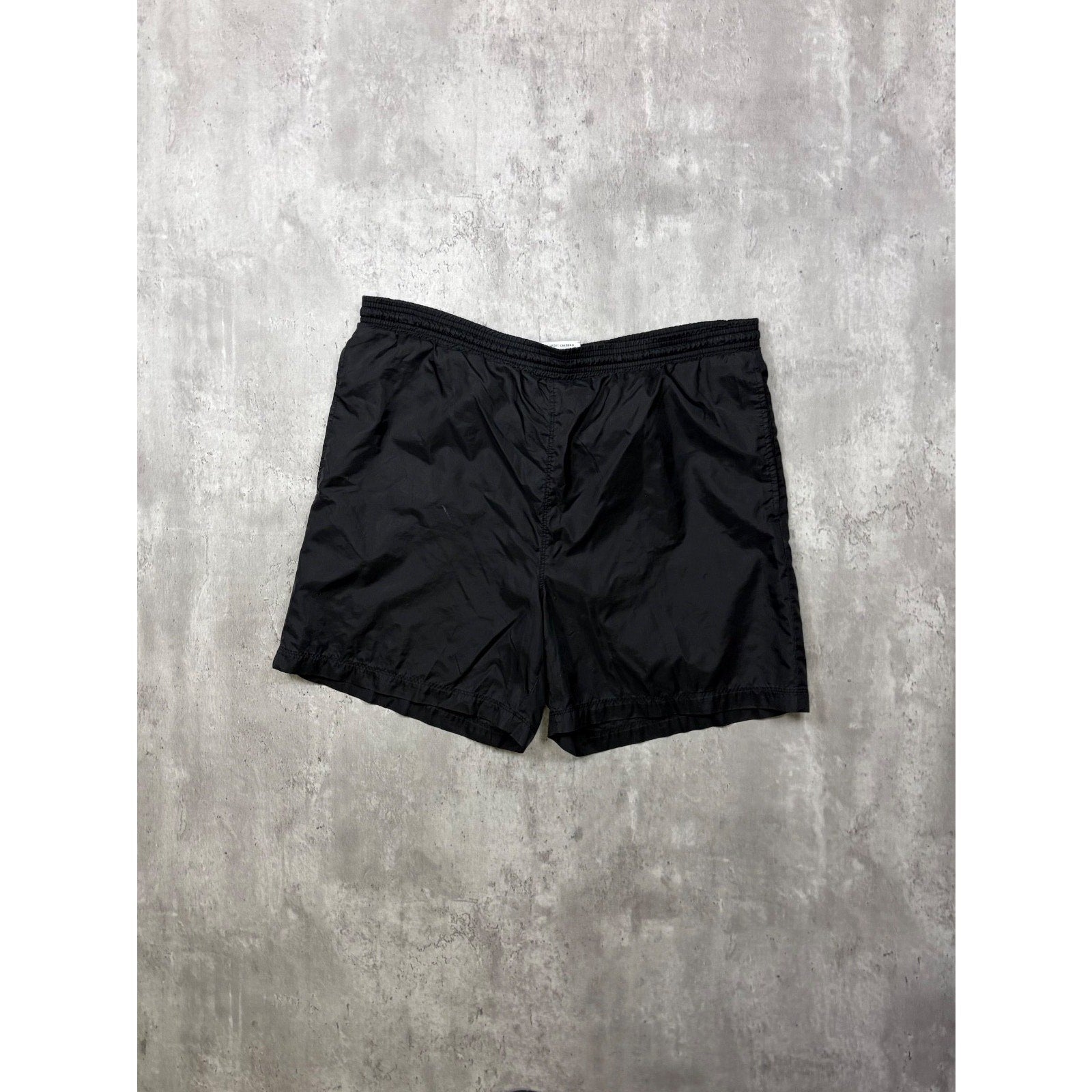 Vintage Adidas Embroidered Logo Spellout Nylon Swim Shorts Size Medium