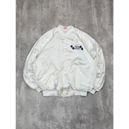 Vintage 80s/90s Penn State Nittany Lions NCAA Satin Bomber Jacket Size 2XL