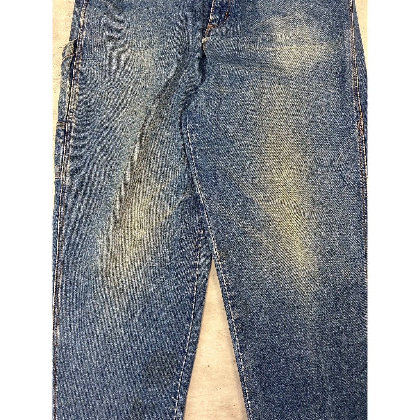 Vintage Y2K Mecca USA Baggy Fit Medium Wash Denim Carpenter Pants Size 34