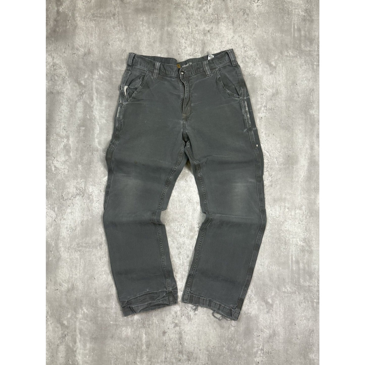 Carhartt Relaxed Fit Canvas Workwear Carpenter Pants Size 33