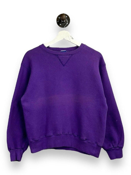 Vintage 80s/90s Champion Blank Crewneck Sweatshirt Size Medium Purple