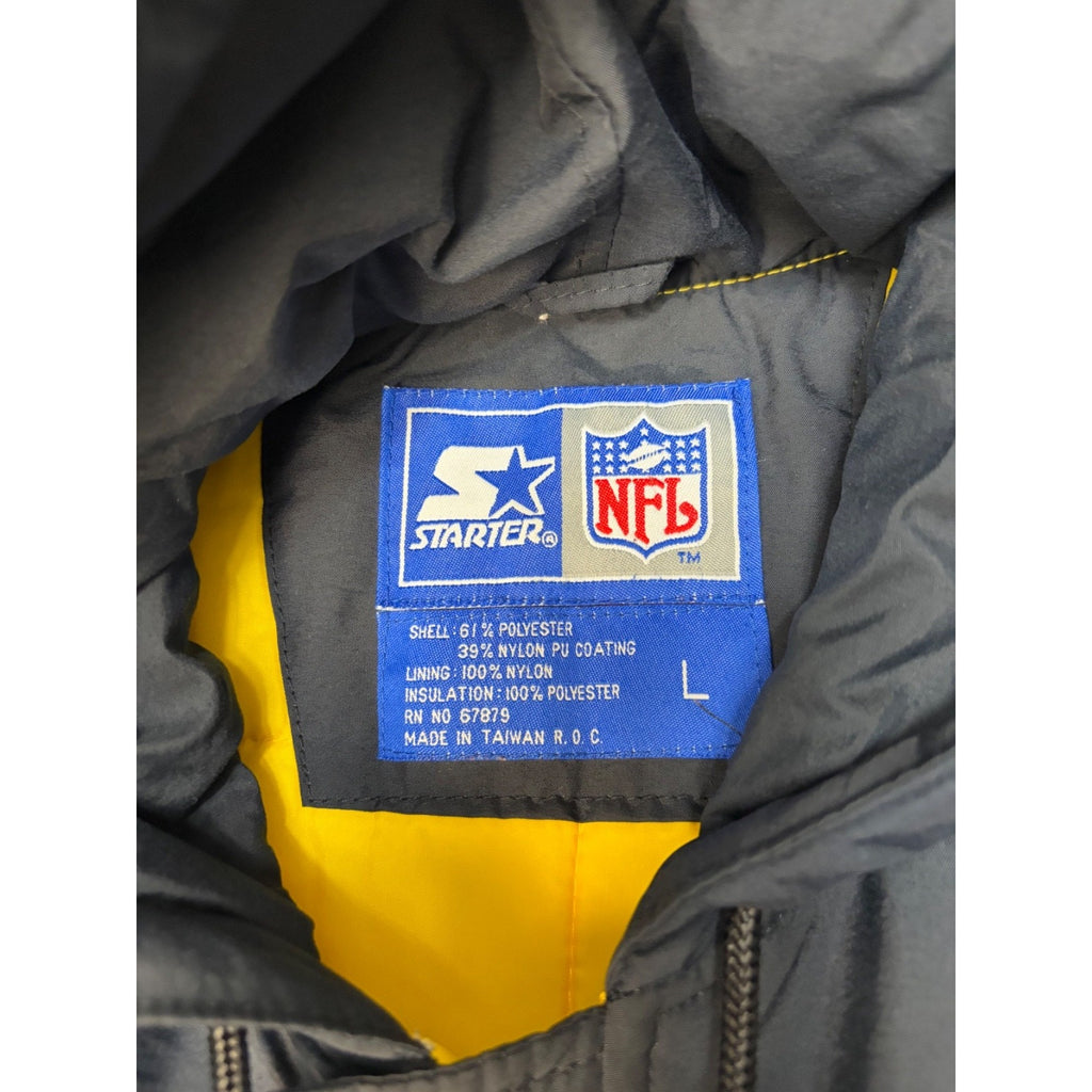 Vintage Pittsburgh Steelers NFL Insulated Starter Bomber Jacket Size
