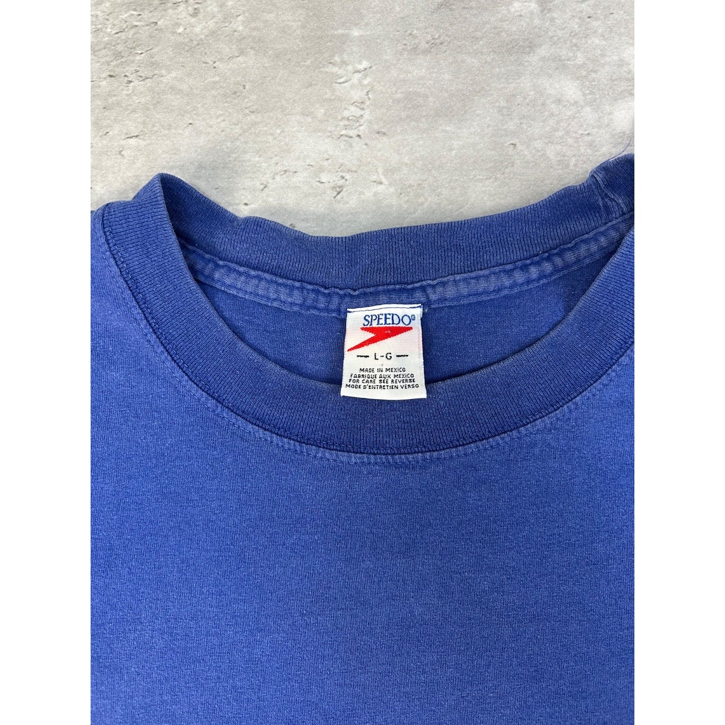 Vintage 1996 Speedo Saltwater Tested Surfing Graphic T-Shirt Size Large