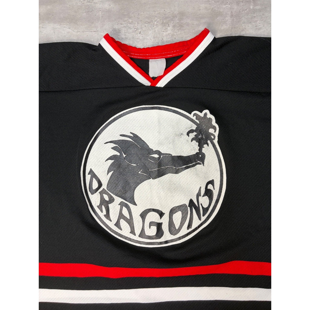 Vintage 80s/90s Dragons #12 Graphic Hockey Jersey Size XL