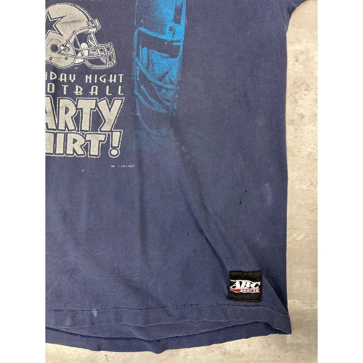 Vintage 1991 Dallas Cowboys NFL Monday Night Football Party T-Shirt Size XL