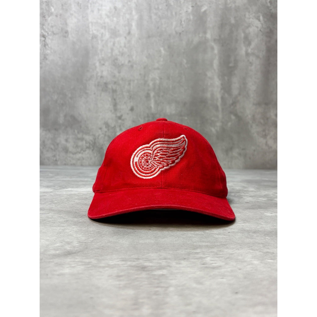 Vintage 90s Detroit Red Wings NHL Western Conference Snapback Hat OSFA