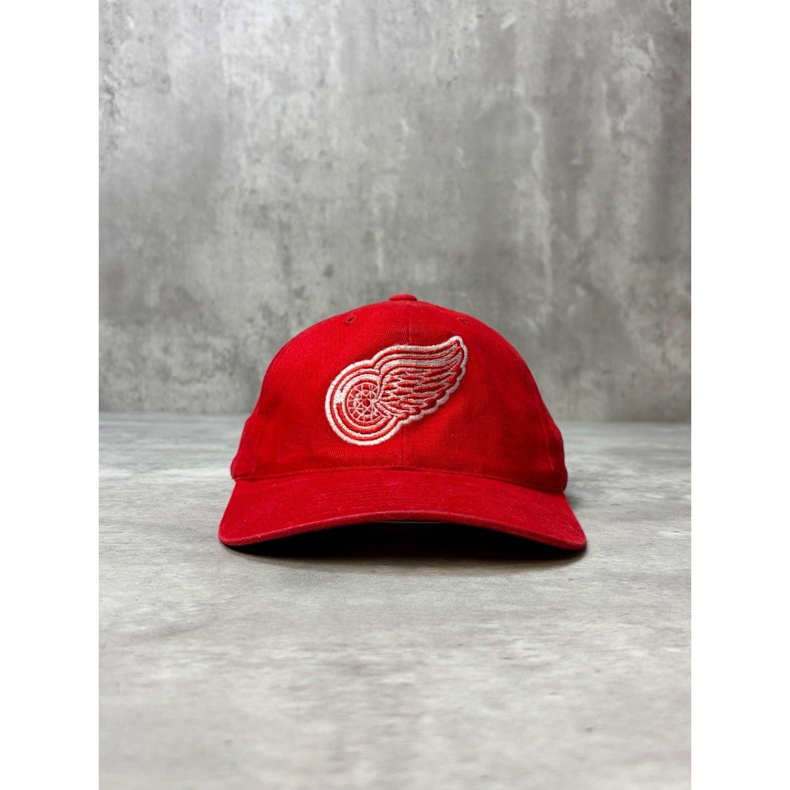 Vintage 90s Detroit Red Wings NHL Western Conference Snapback Hat OSFA