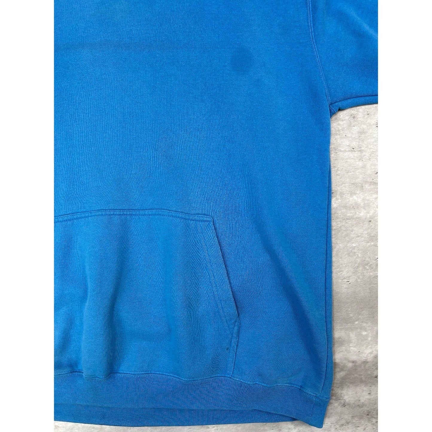 Vintage 2000s Stussy 80 Spellout Graphic Hooded Sweatshirt Size XL Blue