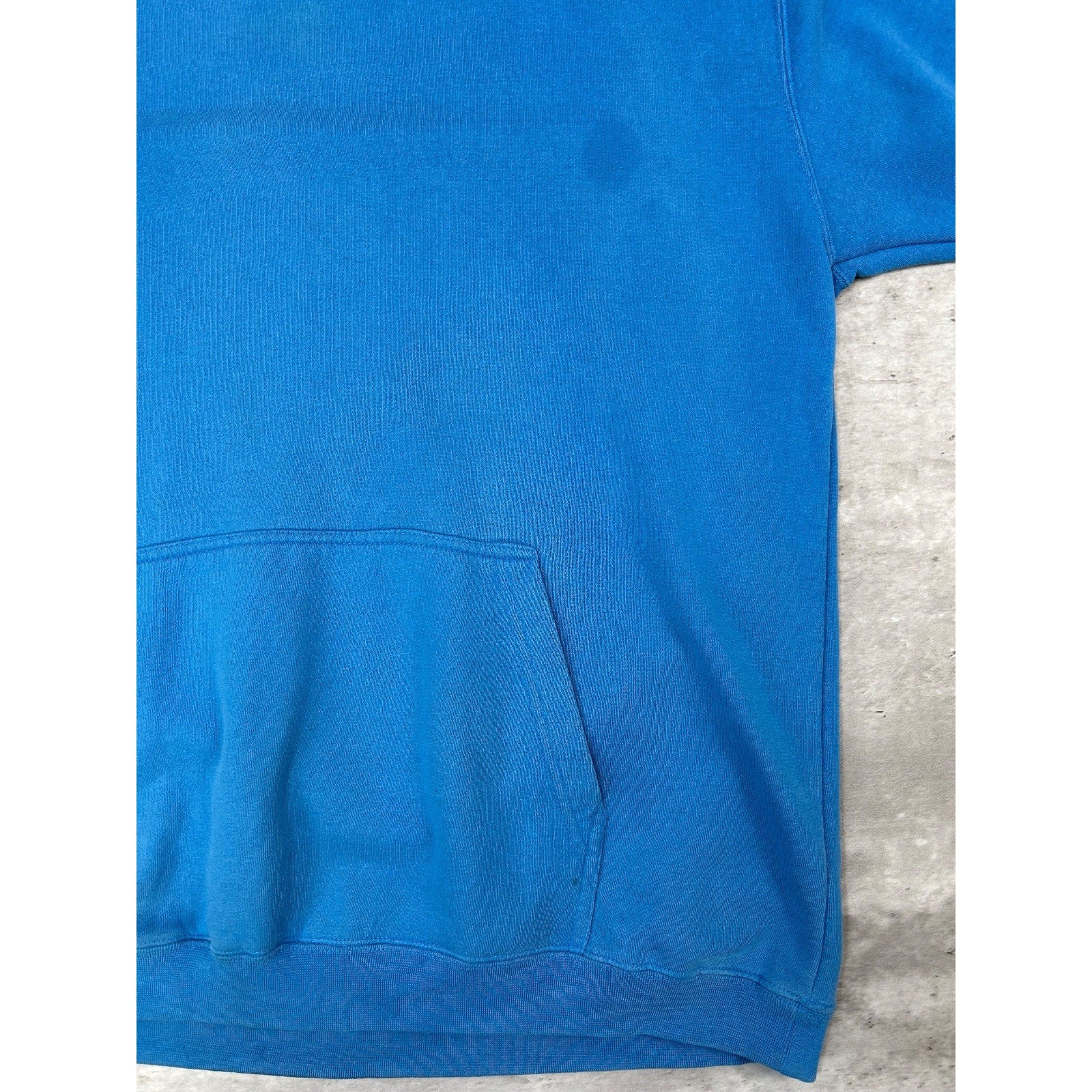 Vintage 2000s Stussy 80 Spellout Graphic Hooded Sweatshirt Size XL Blue