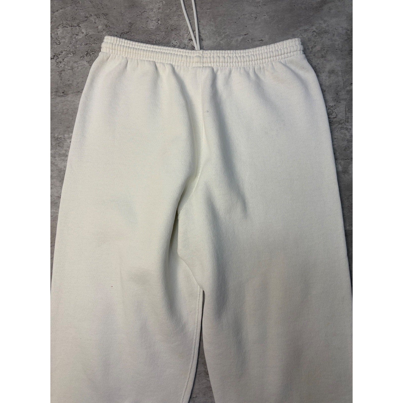 Vintage 90s USA Olympics Tonal Embroidered Logo White Sweat Pants Size Medium