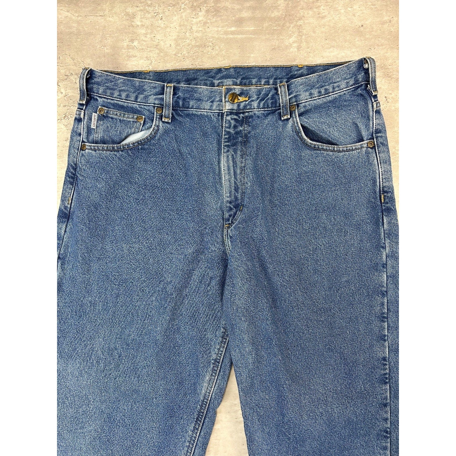 Vintage Carhartt Dark Wash Denim Pants Size 37 Blue