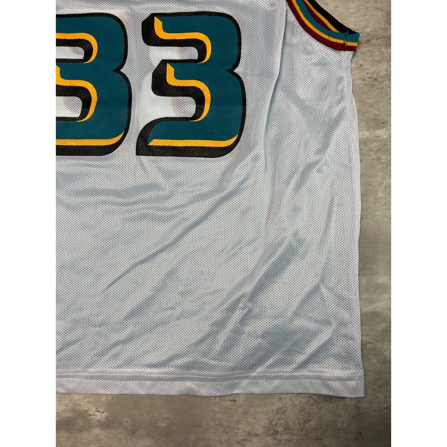 Vintage 90s Grant Hill #33 Detroit Pistons NBA Reversible Champion Jersey Sz XL