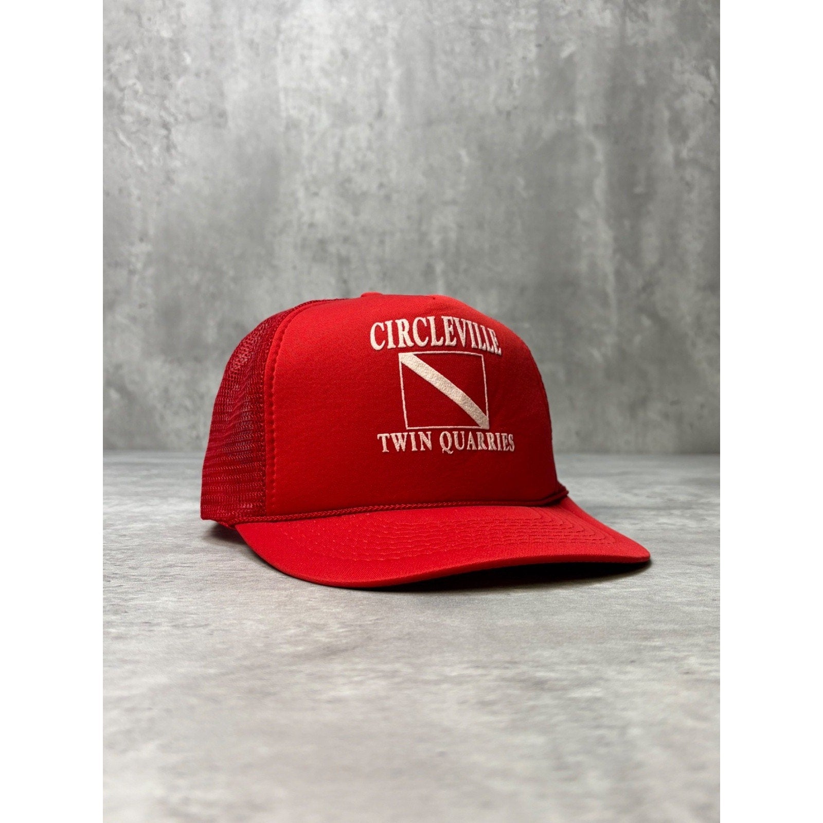 Vintage Circleville Twin Quarries Trucker Snapback Hat OSFA