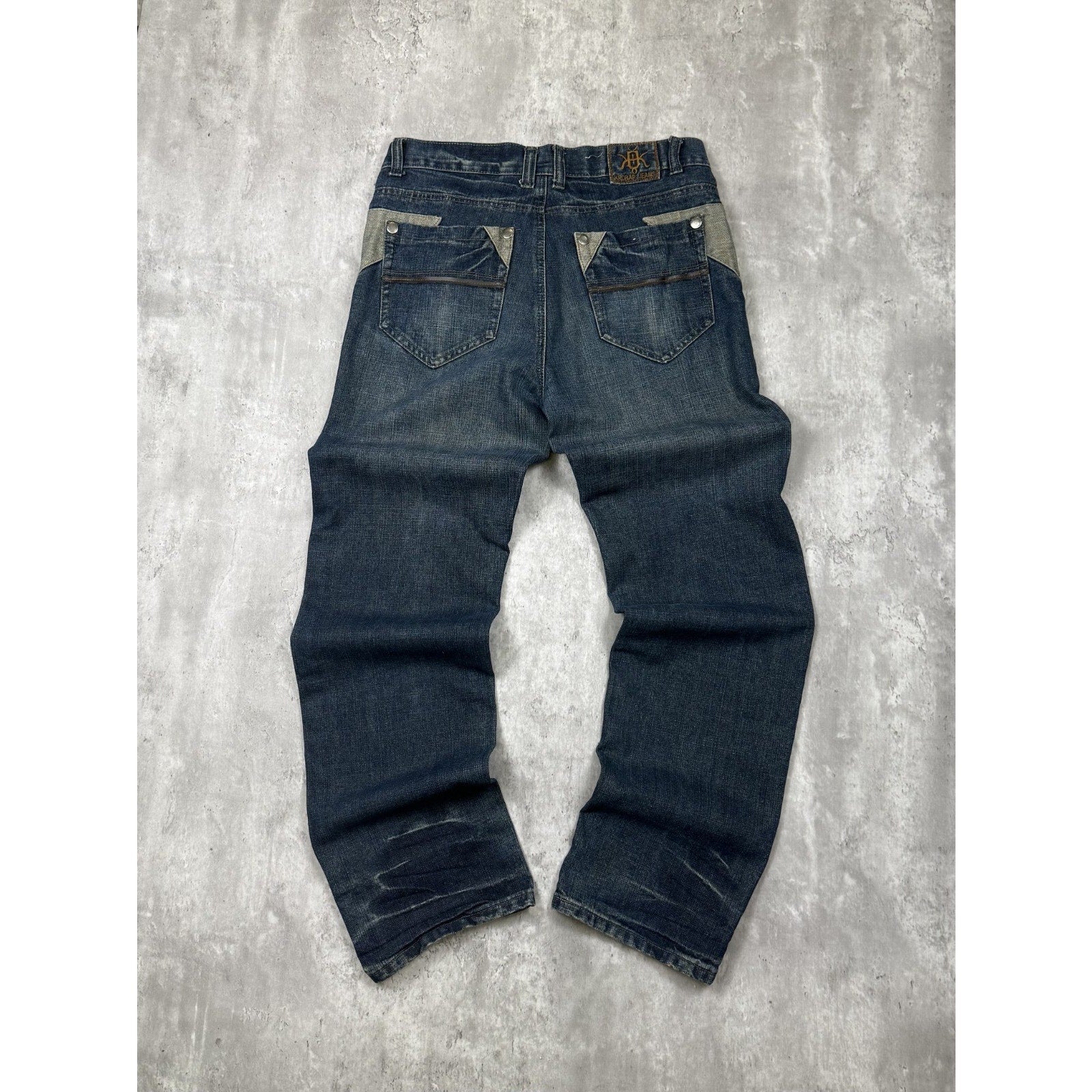 Vintage Y2K NXTGEN Embroidered Dark Wash Denim Pants Size 36