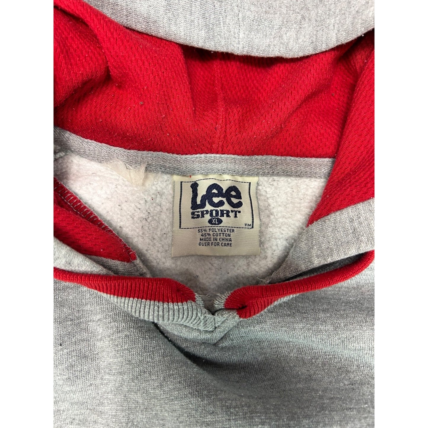 Vintage Detroit Red Wings NHL Embroidered Logo Hooded Sweatshirt Size XL