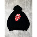 Vintage 2001 Rolling Stones Classic Logo Rock Music Hooded Sweatshirt Size 2XL