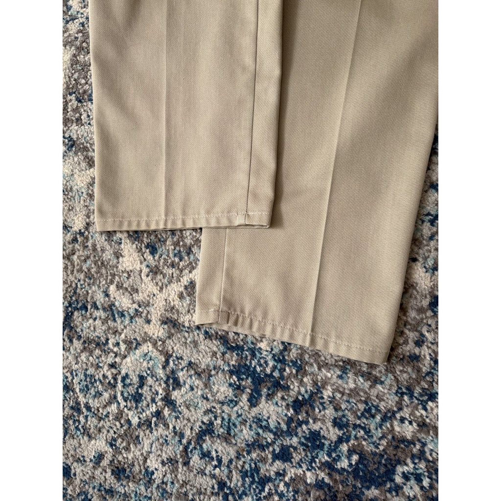 Vintage Beige Khaki Straight Leg Pants Size 36