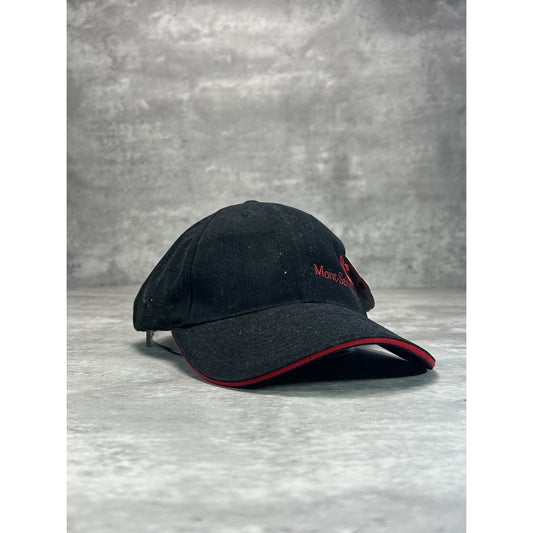 Vintage Mont Saint-Anne Ski Resort Embroidered Spellout Strapback Hat OSFA