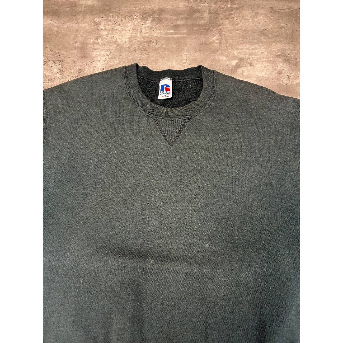 Vintage 90s Russell Athletic Blank Pullover Crewneck Sweatshirt Size Large Tall