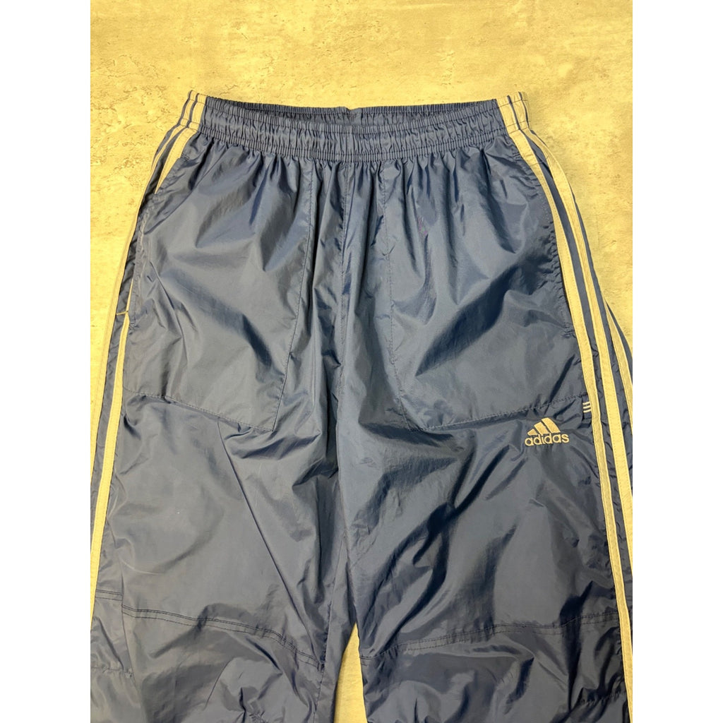 Vintage Adidas Embroidered Logo Three Stripe Nylon Track Pants Size Small