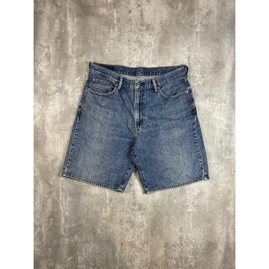 Vintage Levis 550 Red Tab Medium Wash Denim Shorts Size 36 Blue