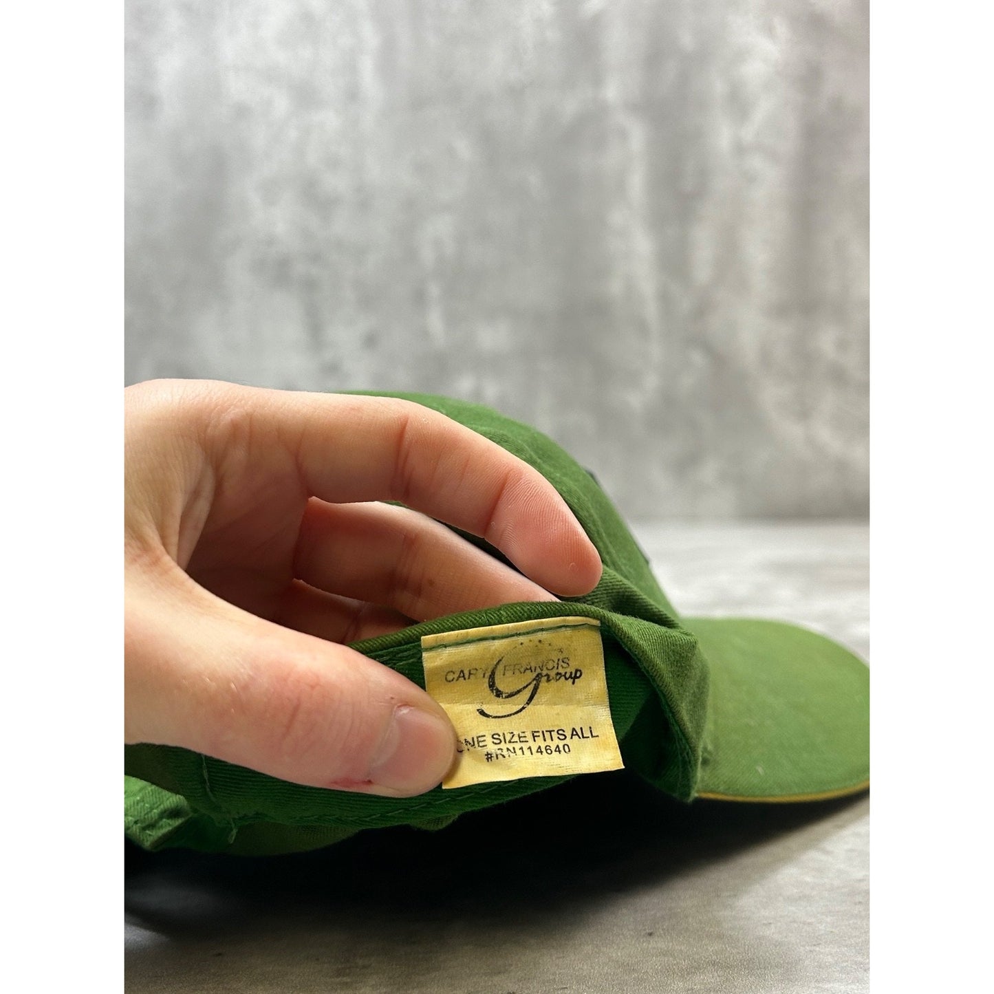 Vintage John Deere Tractors Embroidered Logo Strapback Hat OSFA Green