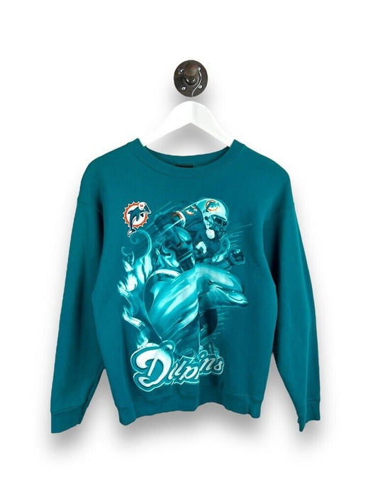 Vintage 90s Miami Dolphins NFL Realistic Graphic Sweatshirt Size Medium