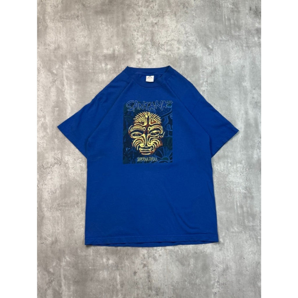 Vintage 1999 Santana Supernatural Latin Rock Band Music T-Shirt Size Large