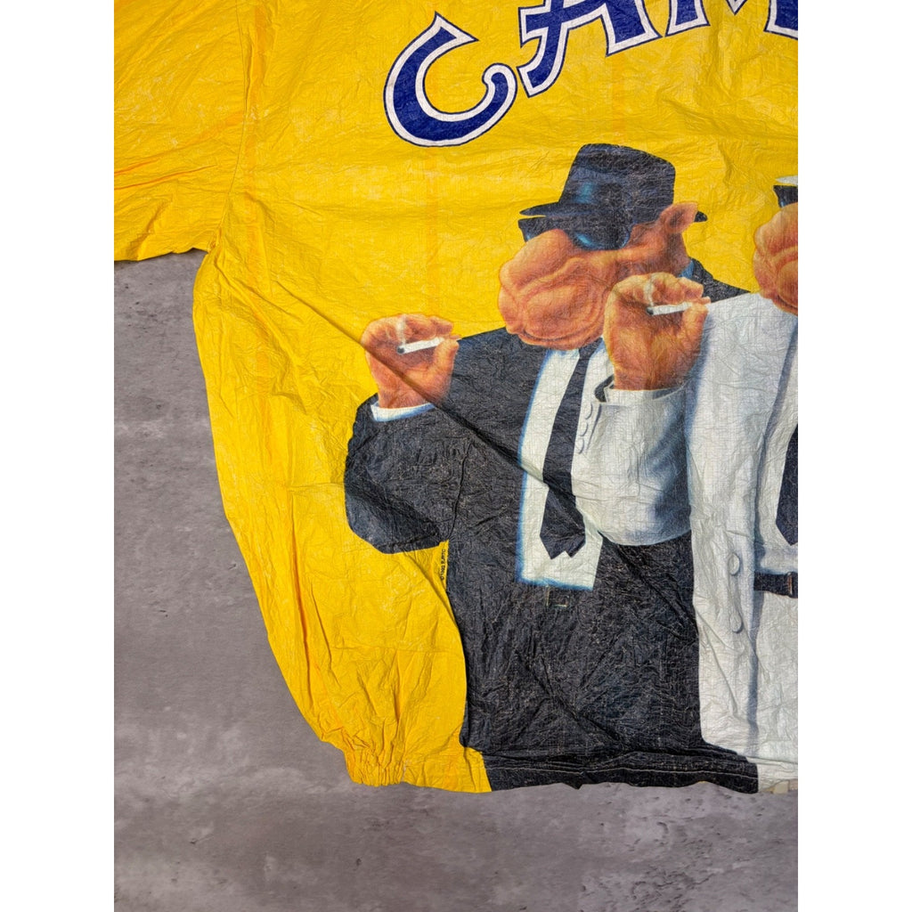 1992 Joe Camel Blues Brothers Lightweight Graphic Windbreaker Jacket Size XL