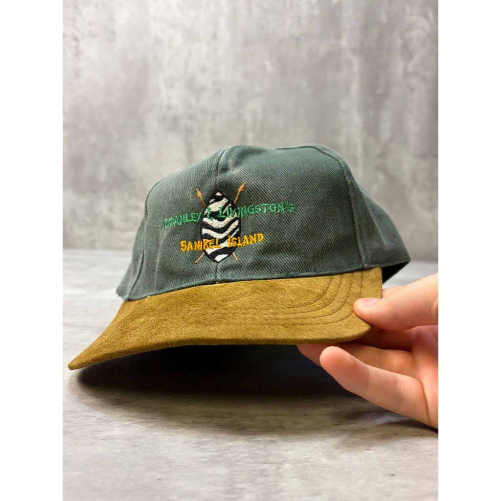 Vintage 90s Stanley & Livingstone Sanibel Island Destination Strapback Hat OSFA