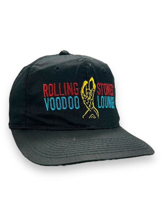 Vintage Rolling Stones Voodoo Lounge Embroidered Rock Music Snapback Hat OSFA