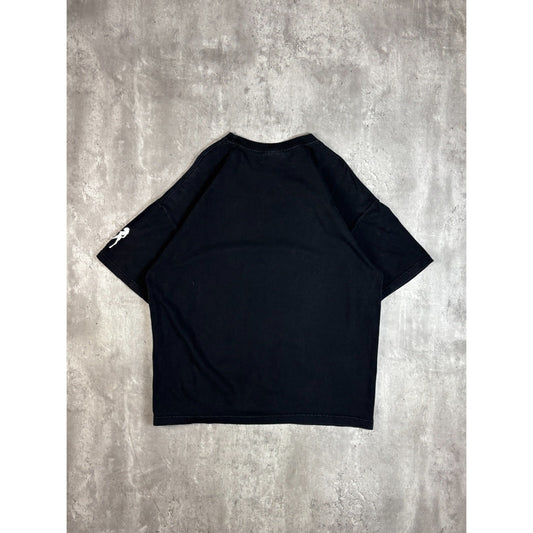 Vintage Y2K Skin Industries Spellout Graphic T-Shirt Size XL Black